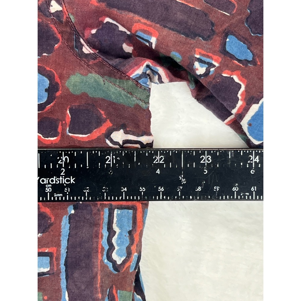 Fabindia Men's Abstract Print Short Sleeve Button Down Casual Shirt Sz‎ 38 Small - Picture 6 of 9